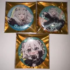 ホロライブ 獅白ぼたん ジョイポリス SWEETY PARTY 缶バッジ