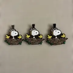 スヌーピー 前髪クリップ3セット