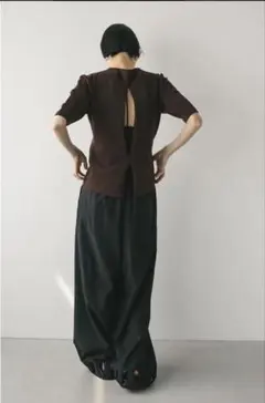 STYLEMIXER バックスリットニット ブラウンのサムネイル