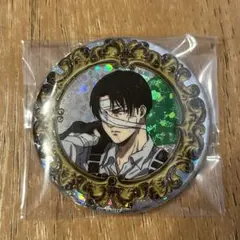 進撃の巨人　attack on titan ホログラム　リヴァイ　　缶バッジ
