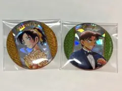 名探偵コナン展 服部平次・遠山和葉 缶バッジ