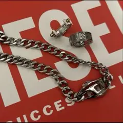 DIESELネックレス　リングセット