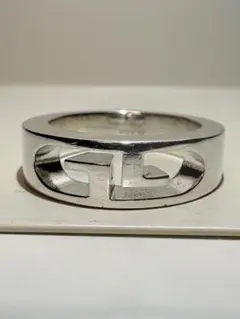 GUCCI ブランデッドダブルG 刻印サイズ:11号【箱/ポーチ付】