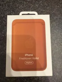 新品】純正 MagSafe対応 iPhoneレザーウォレット・サドルブラウン①