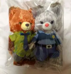 ディズニー ユニベアシティぬいぐるみキーチェーン ニック&ジュディ2体