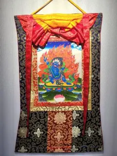 ガネーシャ：タンカサイズ縦36.5cm×横28cm タンカ 仏画（額縁なし