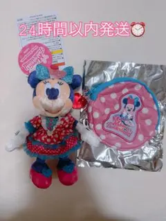 【ミニーのファンダーランド　ぬいぐるみバッジ　カプセルトイ　ポーチ　パルパル】