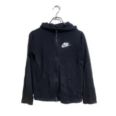 NIKE パーカー L 黒 スウェット ジップアップ 春秋 アウトドア 古着