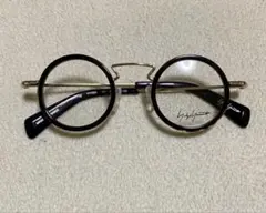 新品　Yohji Yamamoto ヨウジ ヤマモト　眼鏡　丸型　べっ甲　黒　金
