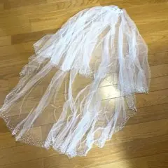 【美品】ワタベウェディング　ベール　ビジュー　パール