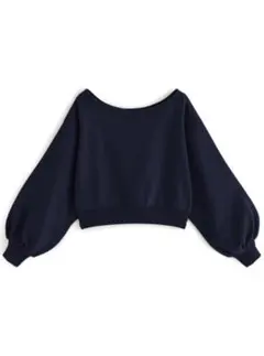 【美品】オフショルダースウェットトップス[pm392]