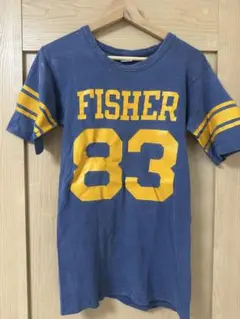 70s チャンピオン フットボール Tシャツ バータグ ビンテージ バービー 70s バータグ チャンピオン フットボールシャツ Mサイズ 紺