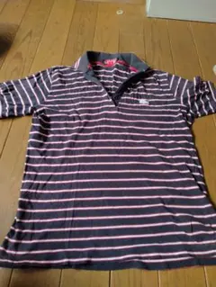 LACOSTE ストライプポロシャツ Mサイズ