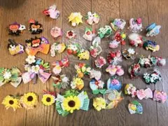 48個　犬用ヘアクリップ セット トリミングリボン