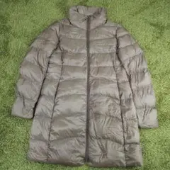 【美品】ユニクロ　ウルトラライトダウンコート　ベージュ　 サイズL