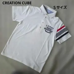 CREATION CUBE ☆ポロシャツ S 白 U.S.NAVY ミリタリーのサムネイル