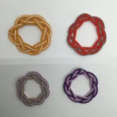 【メ12-205】ハンドメイド　水引シール　4個セット③