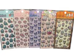 サンリオキャラクターズ　ぷくっとシール　5種セット　ハローキティ