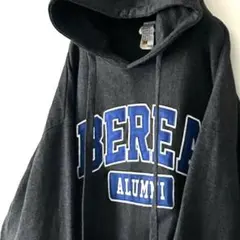 カレッジハウス BEREA ALUMNI 刺繍 パーカー XL グレー古着