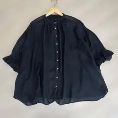 nest robe リネンガーゼギャザースリーブブラウス - メルカリ