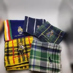 ◆4051 ラルフローレン　ハンカチ5点セット