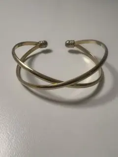 ゴールド クロスデザイン バングル