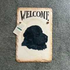 ニューファンドランド犬ウェルカムボードスレートUSA製Kims Craftsのサムネイル