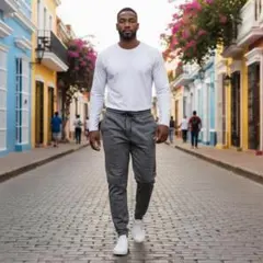 OUTDOOR グレー ジョガーパンツ