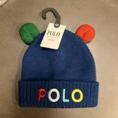 【新品未使用、タグ付】POLO ニット帽　秋冬　46〜50cm ベビー
