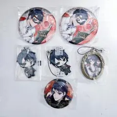 デュース・スペード 缶バッジ ラバーキーホルダー 6点セット