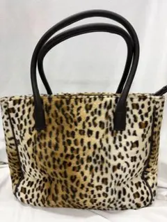 PAULE KA ポールカ トートバッグ ハラコ レオパード ヒョウ柄 フラップ PAULE KA ポールカ トートバッグ ハラコ レオパード ヒョウ柄 フラップ