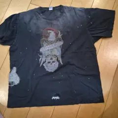 Ed Hardy イーグル スカル プリント Tシャツ ブラックのサムネイル