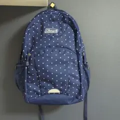 Coleman ネイビー 水玉模様 リュック