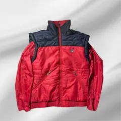びっしゃんさん専用【80s/イタリア製】FILA 中綿ジャケット ベスト希少 赤