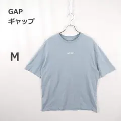 【ギャップ】GAP Tシャツ GAP1969ロゴ ライトブルー M 使用感