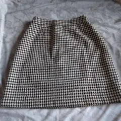 CLUB MONACO ハウンドトゥース タイトミニスカート 千鳥格子　М〜Ｌ