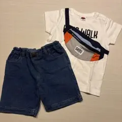 シップス SHIPS Tシャツ ハーフパンツ デニム 90cmのサムネイル