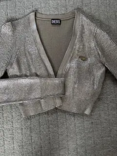 DIESEL シルバー カーディガン