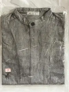 無印良品 ストライプ 長袖シャツ