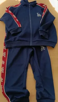 ネイビー ジャージ上下セット