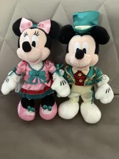 ディズニー　ランドホテル　ミッキー　ミニー　ぬいぐるみバッジ