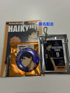 ハイキュープラザ 影山飛雄 アクリルキーホルダー　缶バッチ