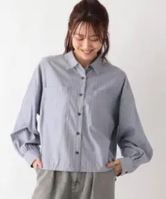 GLOBAL WORK 365日マイスタイルクロップドシャツ グローバルワーク