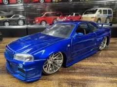 Nissan Skyline GT R R34 ミニカー カスタム仕様1/24のサムネイル