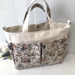 サイドポケット付きトートバッグ 大きめ