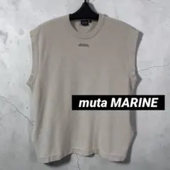 muta MARINE パイル地ノースリーブTシャツ ポケット付き ベージュ 6