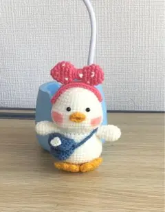 アミグルミ アヒルキャラクターキーホルダー付き