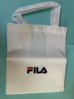 FILA ロゴ トートバッグ ホワイト