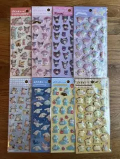 【24時間/匿名】サンリオ ぷくっとシール 8点セット コンプリートセット