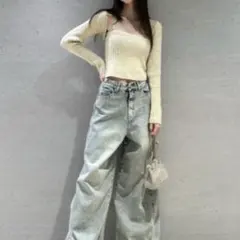 美品✨　snidel ビスチェニットセットカーディガン